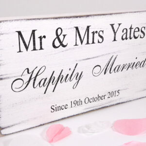 personalised marry best friend wedding sign