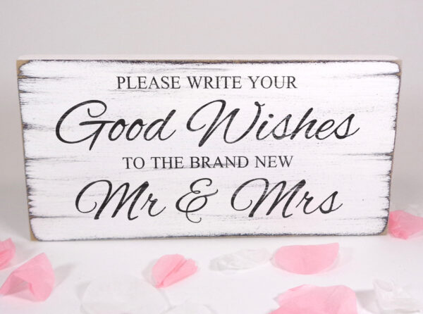 Guest book wedding sign