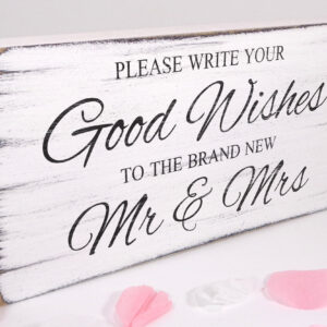 Guest book wedding sign