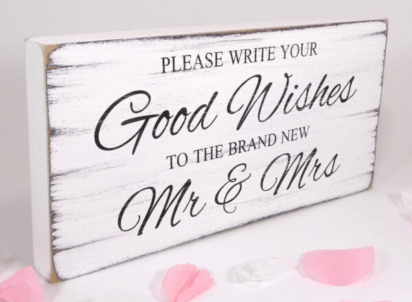 Guest book wedding sign